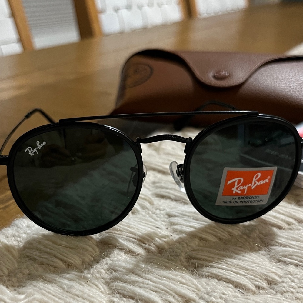 NWT Ray-Ban Round Double Bridge Sunglasses 🕶️ - Picture 2 of 8